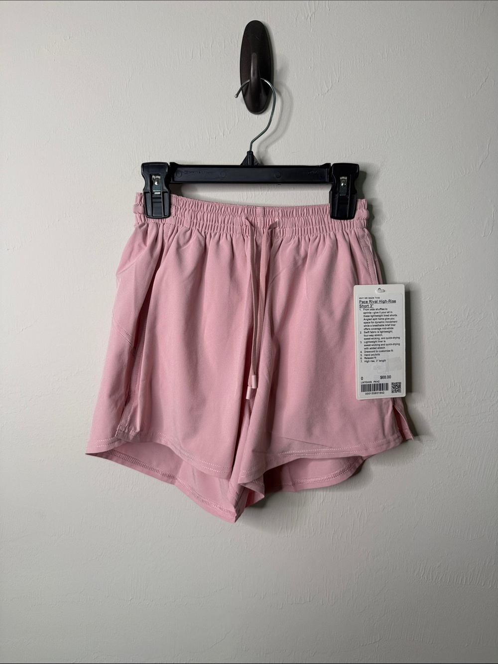 Lululemon Pace Rival High Rise Short 3”